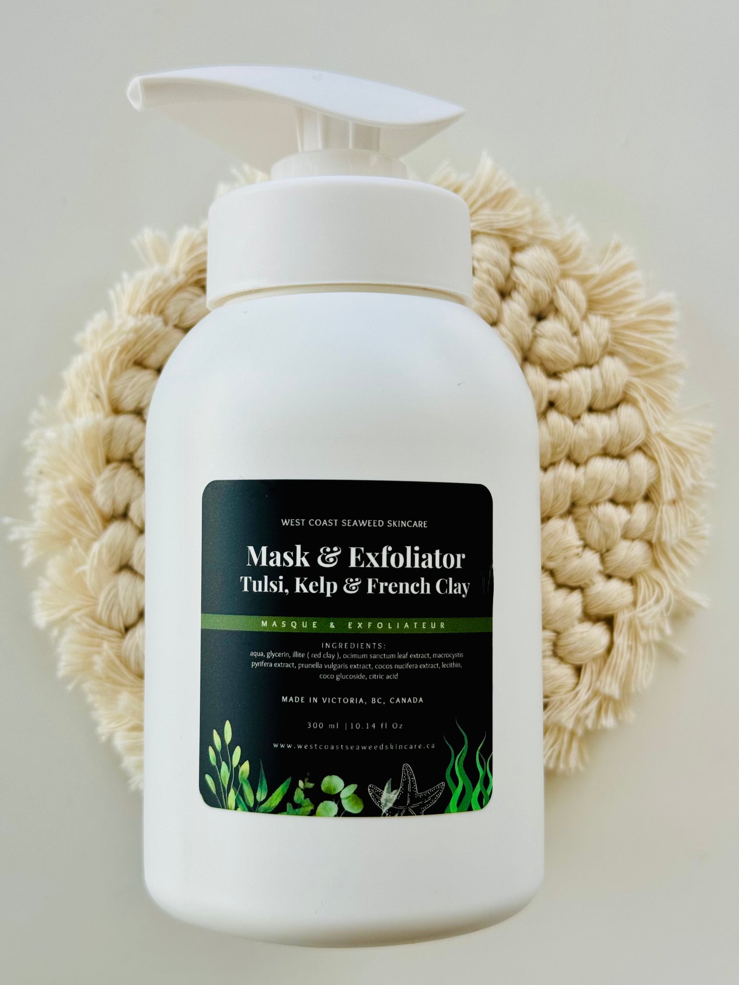 Mask & Exfoliator with French Clay, Tulsi & Self-heal 300 ml