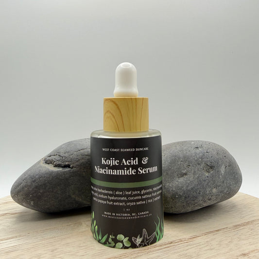Kojic Acid & Niacinamide Serum with Raw Pacific Northwest Seaweed
